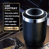 Car Ashtray Multi-functional Universal Household Portable Metal Liner Ashtray Car Accessories - Black