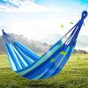 1pc Outdoor Swing; Sleeping; Double Indoor Rocking Bed; Household Adult Sling; Hanging Tree Net Bed; Hanging Chair; Sleeping Net Hammock - Blue