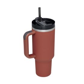 1200ml Stainless Steel Mug Coffee Cup Thermal Travel Car Auto Mugs Thermos 40 Oz Tumbler with Handle Straw Cup Drinkware New In - J - 1200ml