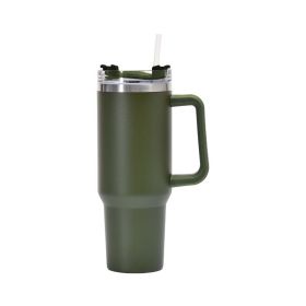 1200ml Stainless Steel Mug Coffee Cup Thermal Travel Car Auto Mugs Thermos 40 Oz Tumbler with Handle Straw Cup Drinkware New In - Y - 1200ml