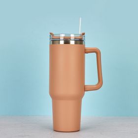 1200ml Stainless Steel Mug Coffee Cup Thermal Travel Car Auto Mugs Thermos 40 Oz Tumbler with Handle Straw Cup Drinkware New In - R - 1200ml