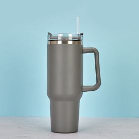 1200ml Stainless Steel Mug Coffee Cup Thermal Travel Car Auto Mugs Thermos 40 Oz Tumbler with Handle Straw Cup Drinkware New In - P - 1200ml