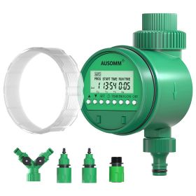 1pc Water Timer For Garden Irrigation System; Automatic Digital Sprinkler Timer LCD Display Hose Timer With Y-Shaped Quick Connector; Watering Program