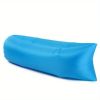 Camping Inflatable Sofa; Lazy Bag 3 Season Ultralight Down Sleeping Bag; Air Bed; Inflatable Sofa Lounger - Blue