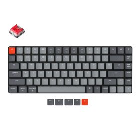 K3 D V2 Ultra-slim Wireless Mechanical Low Profile Keyboard Optical Hot-Swappable Switch White Backlit for Mac Windows - China - Red Switches