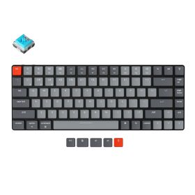 K3 D V2 Ultra-slim Wireless Mechanical Low Profile Keyboard Optical Hot-Swappable Switch White Backlit for Mac Windows - China - Blue Switches