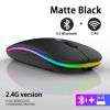 Rechargeable Bluetooth Wireless Mouse with 2.4GHz USB RGB 1600DPI Mouse for Computer Laptop Tablet PC Macbook Gaming Mouse Gamer - Dual Mode Wireless6