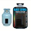 1pc Magnetic Propane/Butane LPG Fuel Gauge - Monitor Gas Tank Level & Temperature For Caravan Bottles! - Black