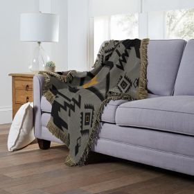Ent 019 Yellowstone-Waffle Aztec Woven Jacquard Throw - 1YLS/01900/0009/RET