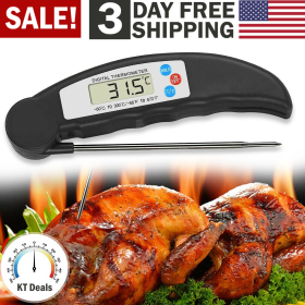 Instant-Read Meat Thermometer Digital Electronic Food Temp Kitchen Cooking Grill - default