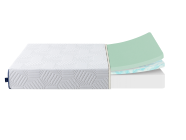 8 Inch Twin Gel Memory Foam Mattress, White, Bed in a Box, Green Tea and Cooling Gel Infused, CertiPUR-US Certified - as Pic