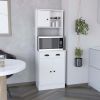 DEPOT E-SHOP Selmer Pantry Cabinet with Drawer and 3-Doors, White - as Pic