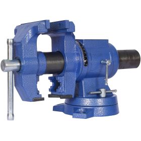 5" Multi-jaw Rotating Bench Vise ,Multipurpose Vise Bench,360-Degree Rotation Clamp on Vise with Swivel Base and Head ,5inch blue - as Pic