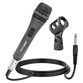 5 CORE Premium Vocal Dynamic Cardioid Handheld Microphone Neodymium Magnet Unidirectional Mic; 16ft Detachable XLR Deluxe Cable to ? Audio Jack; On/Of