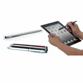 Aristocrat 2 in 1 stylus pen with built in pen and stylus - White