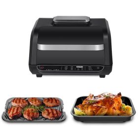 Home And Commercial Indoor Multi In1 Smokeless Electric Grill - Dark Grey - 7-in-1