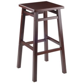 Carter Square Seat Bar Stool; Walnut - 94137