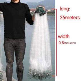 25m x 0.8m Fish Sticky Net 3 LayersFishing Net - long 25 m x high 0.8 m