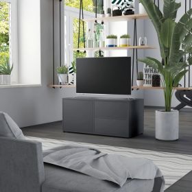 TV Cabinet Gray 31.5"x13.4"x14.2" Engineered Wood - Grey