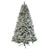 FCH 7.5ft Automatic Tree Structure PVC Material Green Flocking 350 Lights Warm Color 9 Modes With Remote Control 1450 Branches Christmas Tree - as pic