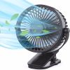 Ambitelligence Portable Clip on Fan Battery Operated, Small Powerful USB Desk Fan, 3 Speed Quiet Rechargeable Mini Table Fan, 360¬∞ Rotate Cooling Fan