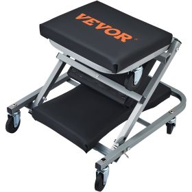 VEVOR 2 in 1 Z Creeper Seat Rolling Chair Auto Mechanics Shop Garage Work Stool - Default