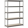 Muscle Rack 48"W x 18"D x 72"H 5-Shelf Steel Freestanding Shelves, Silver - Silver