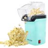 Popcorn Machine Hot Air Electric Popper Kernel Corn Maker Bpa Free No Oil 5 Core POP - Sea Green