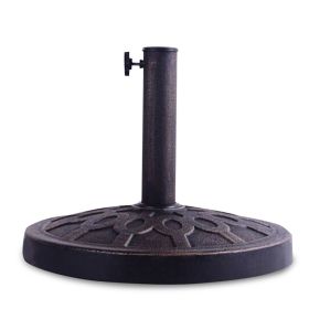 30lbs 18 Inches Heavy Duty Outdoor Patio Market Umbrella Base - Bronze