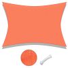 13'x19' Rectangle Sun Shade Sail/Bright Orange - As Picture