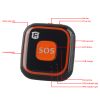 V28 Mini Smart Kids GPS Tracker Two Way Audio Communication Talking Clock SOS Geo-Fence Historical Route Playback Fall Alarm - oranger