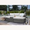 Direct Wicker 4-PC Outdoor Wicker Patio Furniture Sofa Luxury Comfort Wicker Sofa - Gray