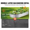 VEVOR Galvanized Raised Garden Bed Planter Box 94.5x47.2x23.6" Flower Vegetable - 70.9x35.4x11.8 inch