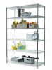 6 Tier Steel Wire Shelf Unit with Liners, Chrome, Capacity 3600 lbs, Adult - 18"dx47.7"wx72"h