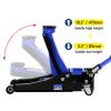Hydraulic Low Profile and Steel Racing Floor Jack with Dual Piston Quick Lift Pump,3 Ton (6600 lb) Capacity, Blue - as Pic
