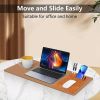 3-in-1 Multi-Functional Mouse Pad With Phone Holder, Ultra Smooth PU Leather Mouse Pad With Non-Slip Base - Gray