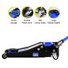 Hydraulic Low Profile and Steel Racing Floor Jack with Dual Piston Quick Lift Pump,3 Ton (6600 lb) Capacity, Blue - as Pic