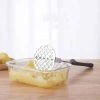 Potato Masher Stainless Steel Wire Masher, Potato Press Smasher Mashed Potatos - Silver