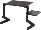 Bosonshop Foldable Aluminum Laptop Desk Adjustable Portable Laptop Table Stand with Mouse Pad Ergonomic Desk for Bed and Sofa (No Cooling Fan) - 1