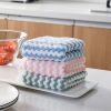 30x30cm 5/10PCS Kitchen Scouring Pad Towel Dishcloth Household Rags Gadget Microfiber Non-stick Oil Table Cleaning Cloth Wipe - 10PCS