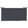 Garden Bench Cushion Anthracite 39.4"x19.7"x1.2" - Anthracite