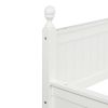 Twin Size Wood Daybed with Twin Size Trundle - White