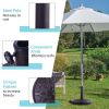 30lbs 18 Inches Heavy Duty Outdoor Patio Market Umbrella Base - Bronze