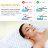 Cooling Memory Foam Pillow Ventilated Soft Bed Pillow w/ Cooling Gel Infused Memory Foam 2Pcs Queen Size - 2Pcs_Queen