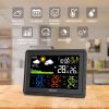 WIRELESS COLOR WEATHER STATION WITH 3 REMOTE SENSORS - Black