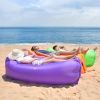 Camping Inflatable Sofa; Lazy Bag 3 Season Ultralight Down Sleeping Bag; Air Bed; Inflatable Sofa Lounger - Purple