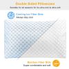 Cooling Memory Foam Pillow Ventilated Soft Bed Pillow w/ Cooling Gel Infused Memory Foam 2Pcs Queen Size - 2Pcs_King