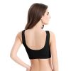 3 Pack Sport Bras For Women Seamless Wire free Bra Light Support Tank Tops For Fitness Workout Sports Yoga Sleep Wearing - BK_BK_BK - 3XL