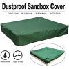 Sandbox Cover, Square Protective Cover for Sand and Toys Away from Dust and Rain, Sandbox Canopy with Drawstring - Green - 150*150cm