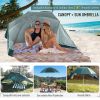 Beach Umbrella Tent Picnic Sun Shelter w/ UV Protection - Default Title